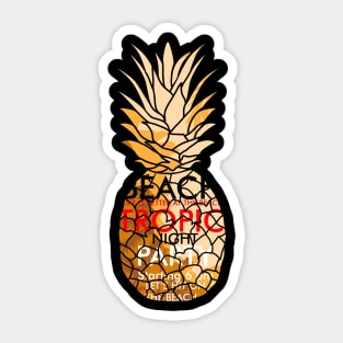 tropical pineapple fruit Sticker